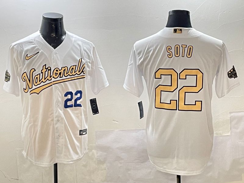 Men Washington Nationals #22 Soto White All Star Game 2025 Nike MLB Jersey style 3->washington nationals->MLB Jersey